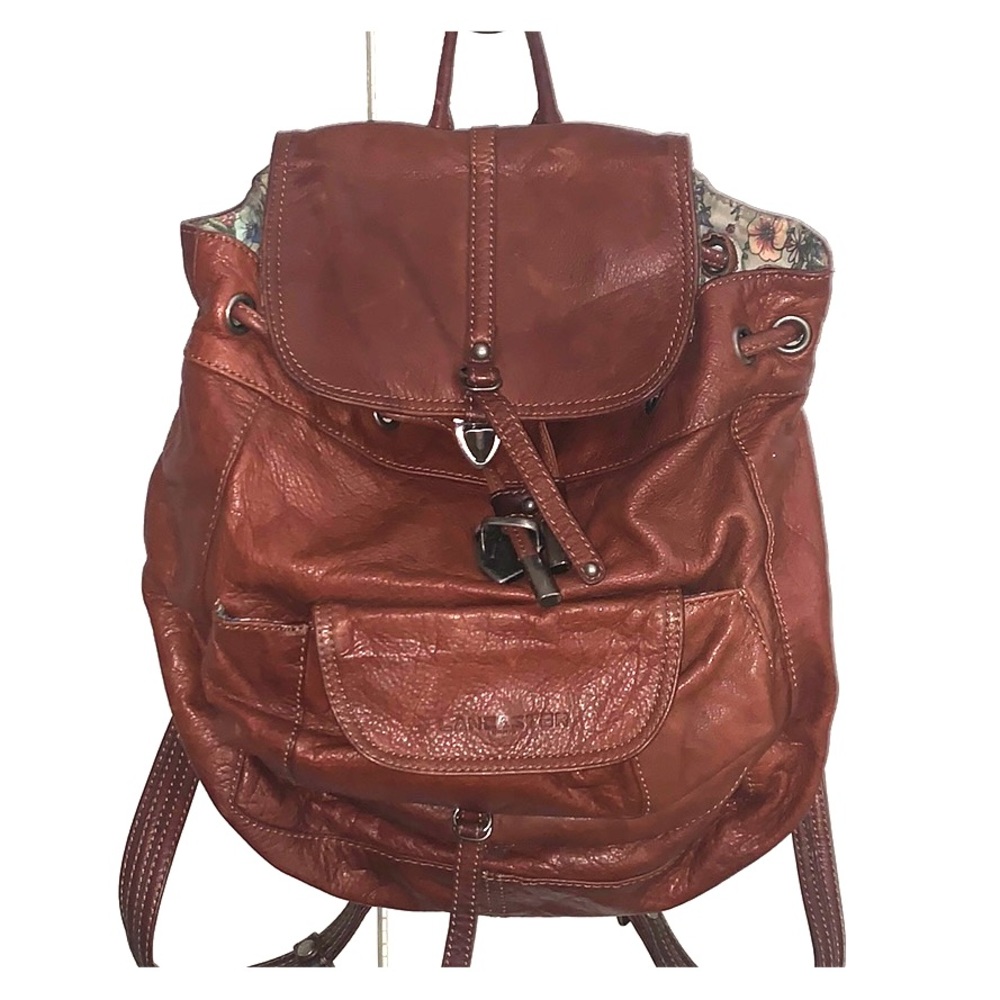 Lancaster leather backpack purse